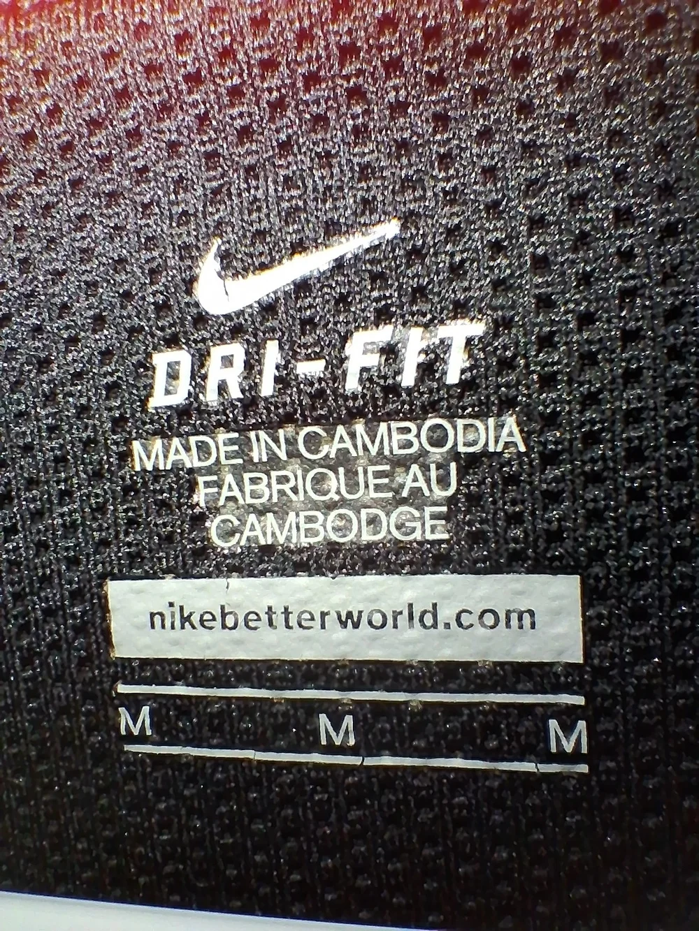 Nike Black Mini Dress with Red Trim